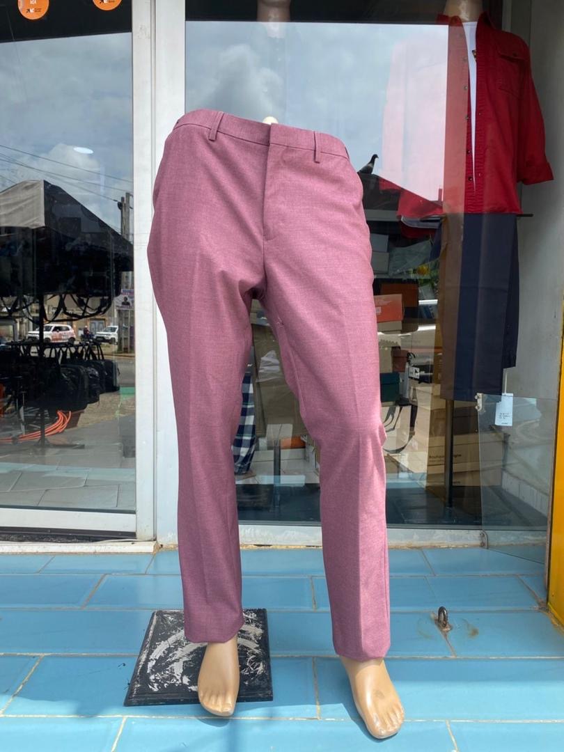 Pantalon Chino Homme Rose Poudré