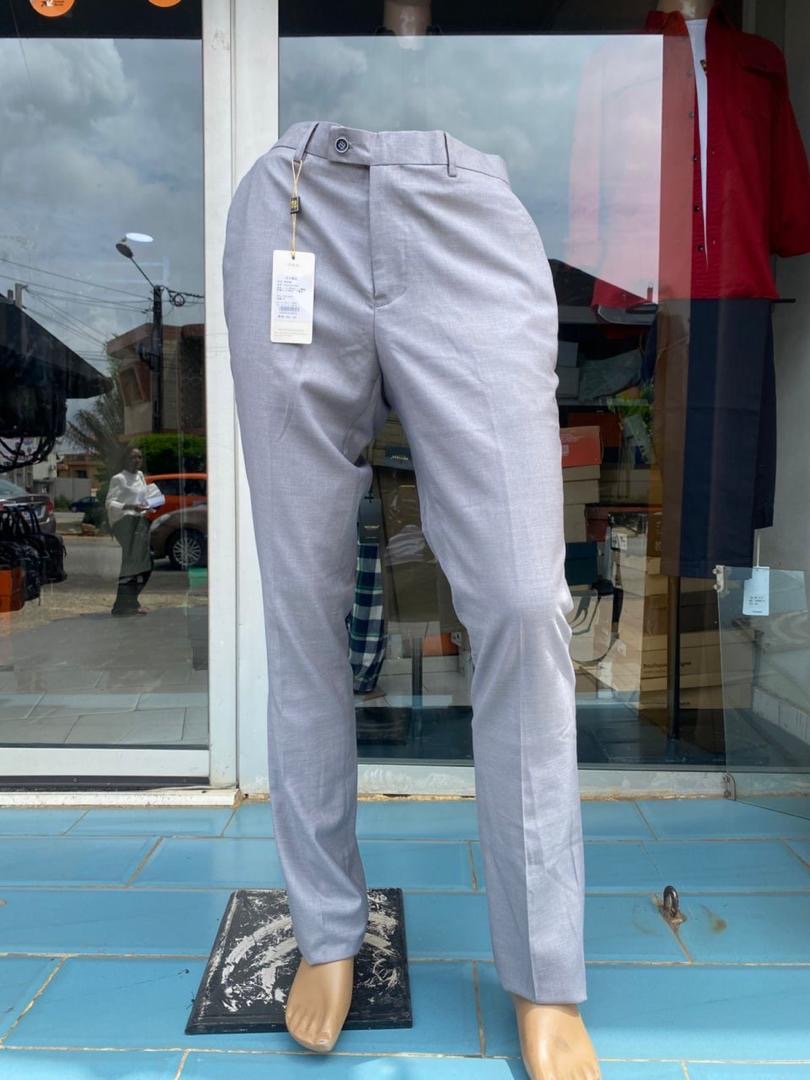 Pantalon Habillé Homme Gris Clair
