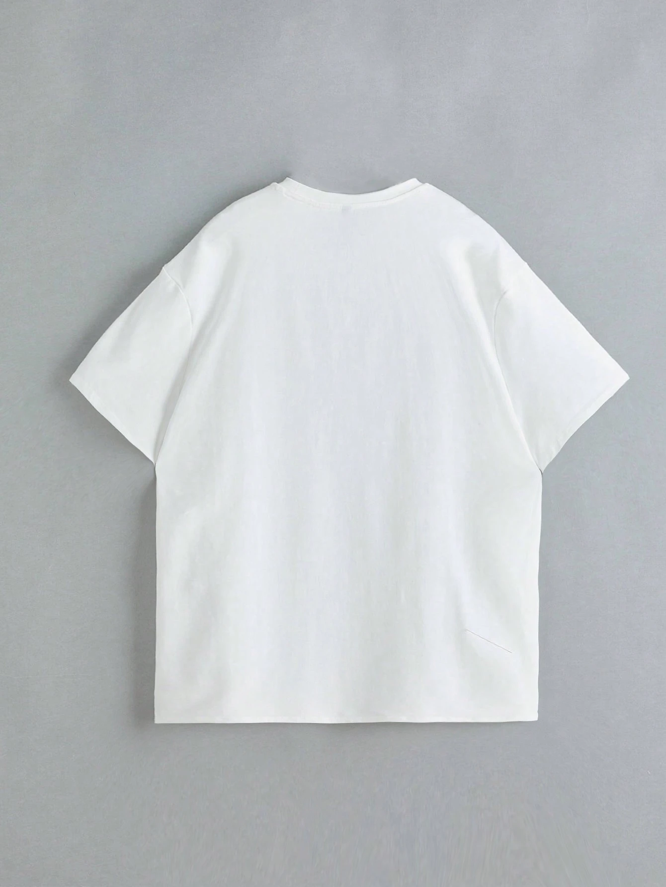 SHEIN - T-shirt à manches courtes col rond ample avec impression