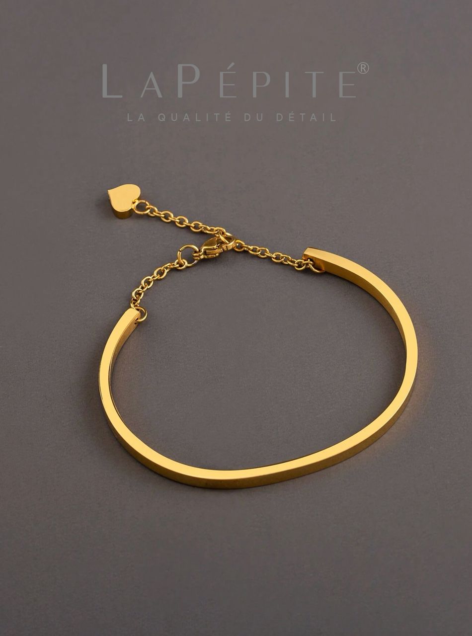 Bracelet jonc cœur La Pépépit