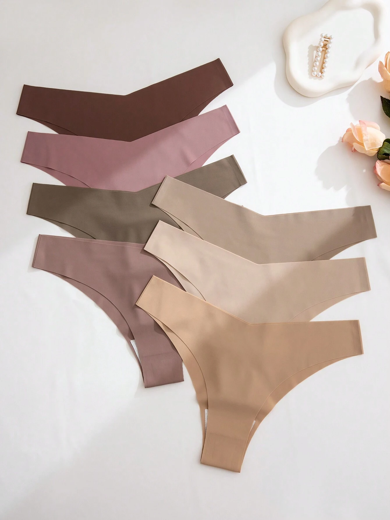 SHEIN -   7 pièces/paquet Culottes sexy triangulaires multicolores