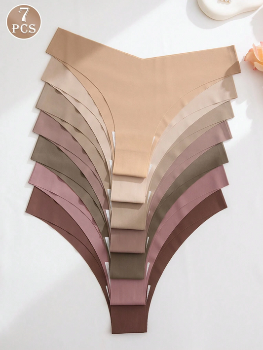 SHEIN -   7 pièces/paquet Culottes sexy triangulaires multicolores