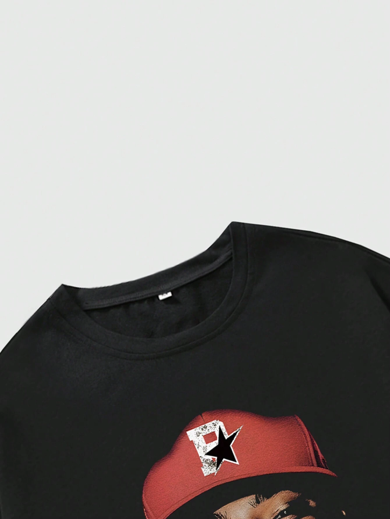 SHEIN -  T-shirt à manches courtes avec impression de portrait