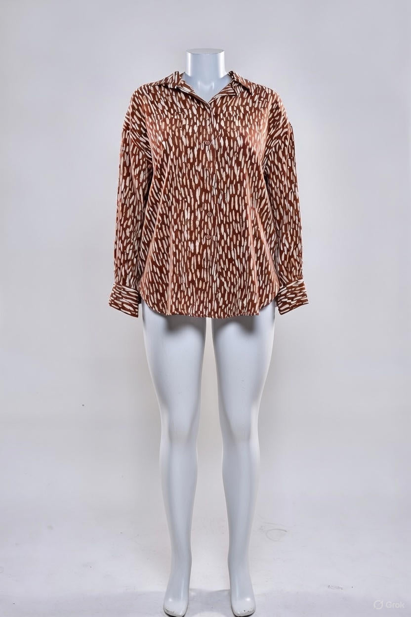 SHEIN - Chemise Imprimé À Bouton