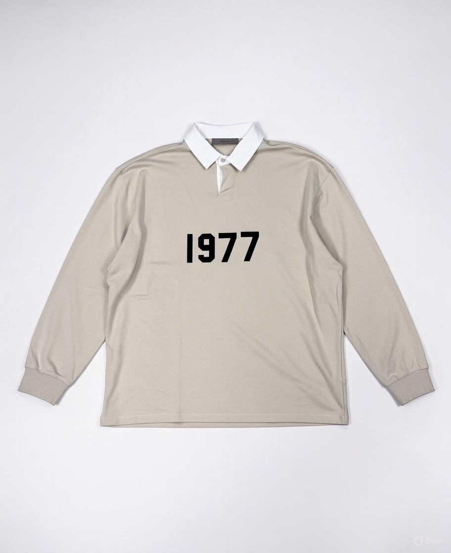 Polo/Rugby Oversized "1977" Beige