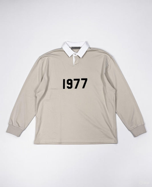 Polo/Rugby Oversized "1977" Beige