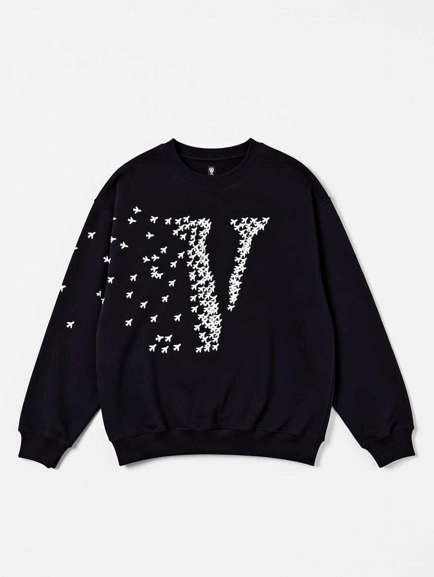 Hoodie "V" avion blanc