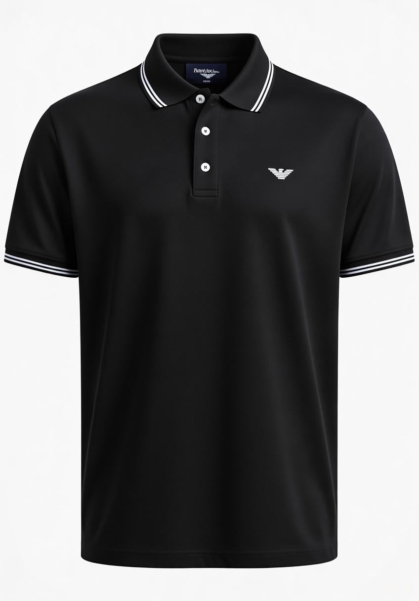 Polo Homme Logo Aigle – Noir