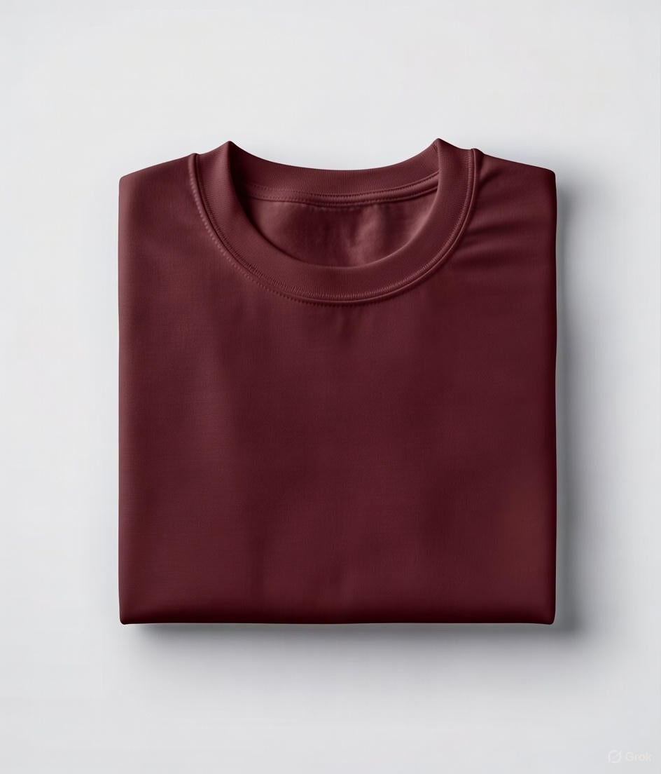 T-shirt Homme Basique – Bordeaux