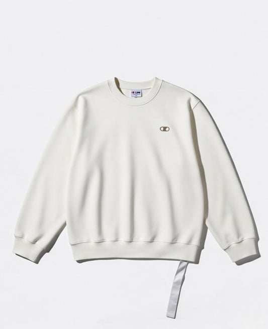 Sweatshirt Oversized Crème "C Patch"