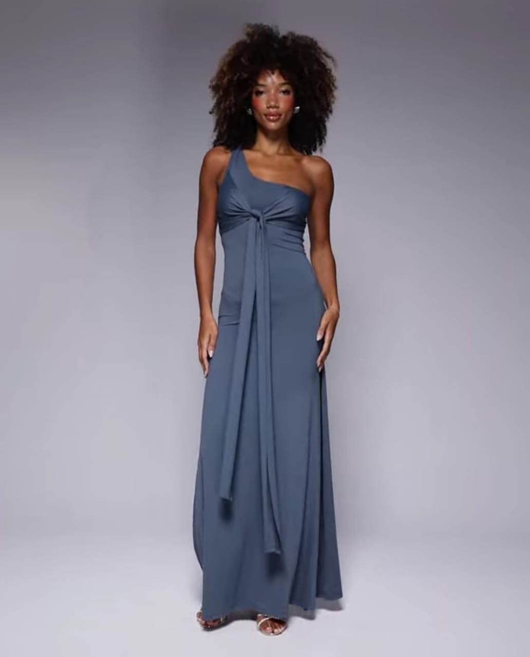 Robe longue bleue