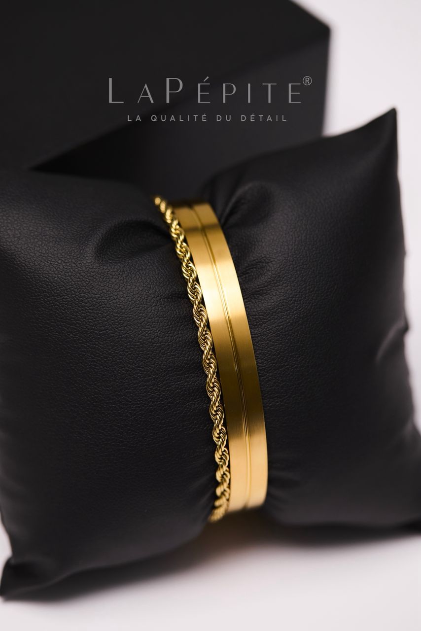La Pépite Bracelet jonc torsadé